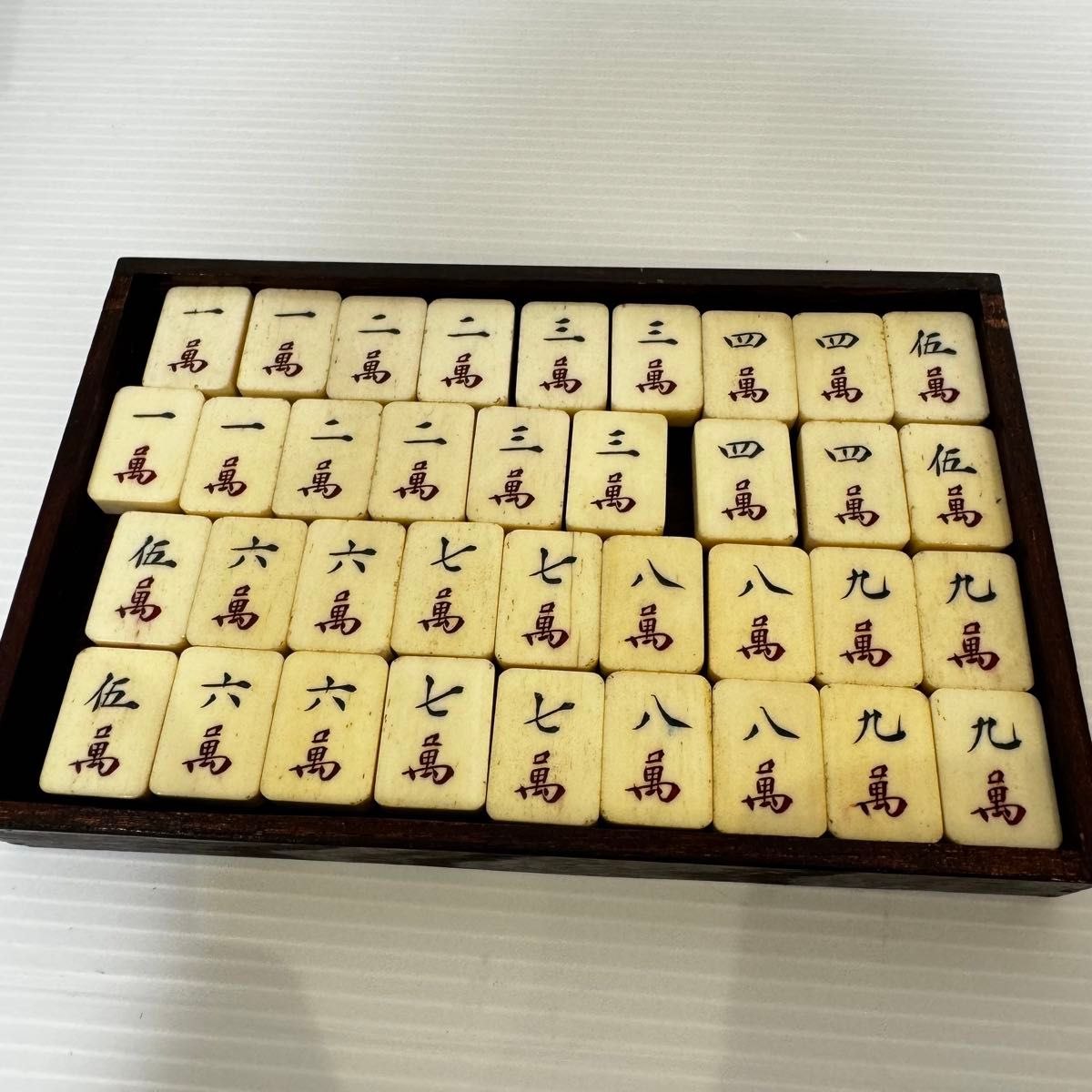 麻雀牌 骨牌 木箱 中国美術 時代物 昭和 レトロ アンティーク 麻雀牌 骨牌 木箱 中国美術 時代物 昭和 レトロ アンティーク