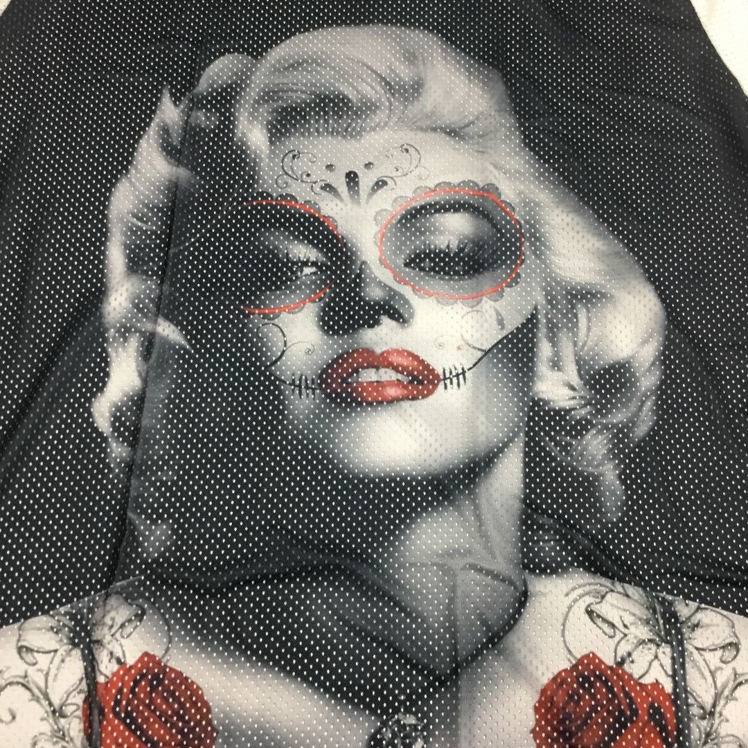 デザインメッシュ半袖Tシャツ XXLサイズ マリリンモンロー MARILYN MONROE ⑤ DBR4D