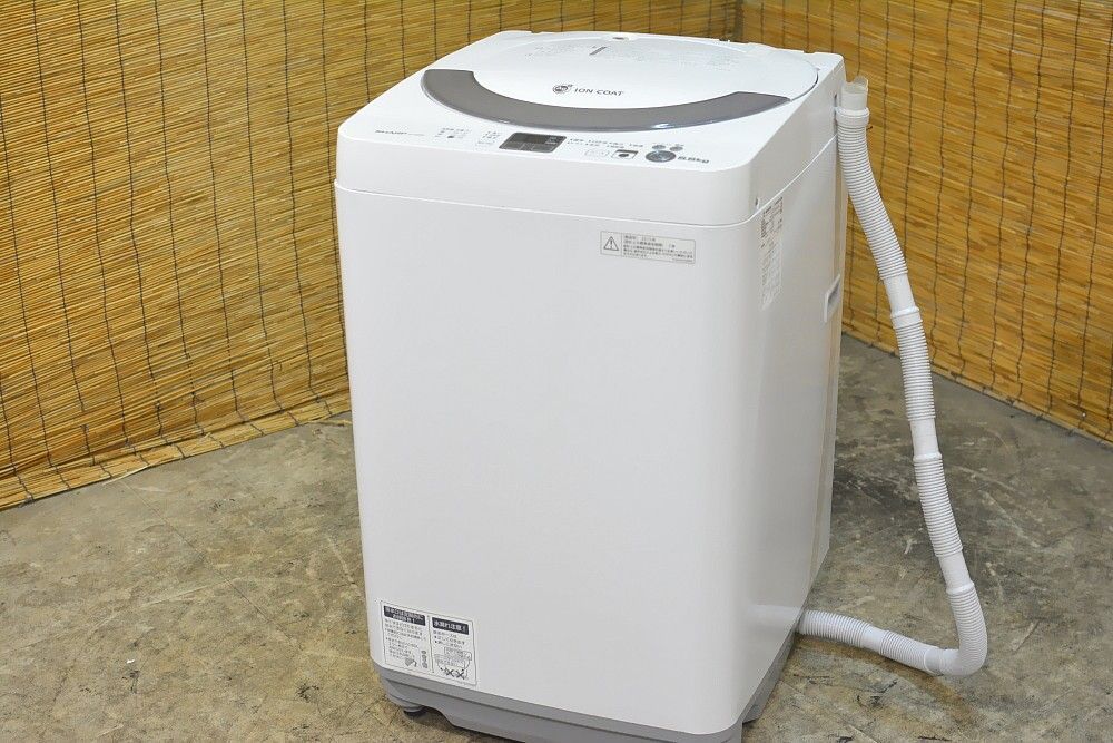 ★シャープ ES-GE55N-S 全自動洗濯機（5.5kg）ドルフィンパルで、少ない水でも強力に洗浄 除菌・防臭★_画像1