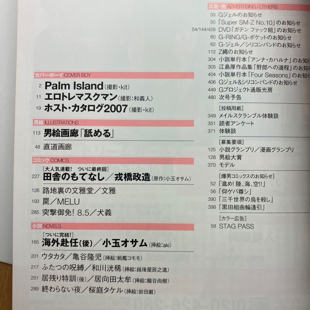 ゲイ雑誌 G-men ジーメン 2007年4月号 No.132 ゲイコミック 犬義 ゲイ雑誌 G-men ジーメン 2007年4月号 No.132 ゲイコミック 犬義