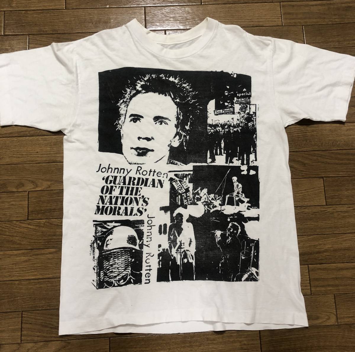 80s/Johnny Rotten футболка Johnny Rod n/.. punk магазин s mash SMASH/mo лыж...