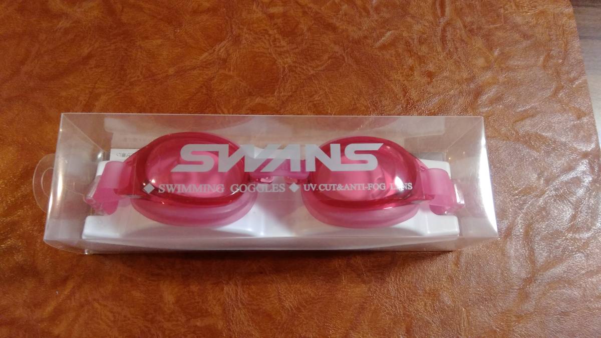 SWANS(スワンズ)ジュニア用スイミングゴーグル＜ピンク＞単品（3）【6A】