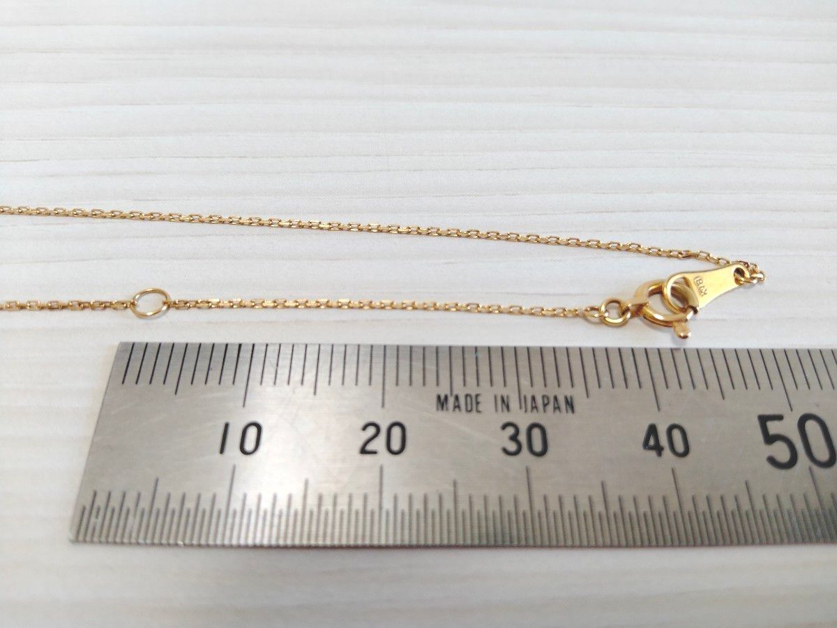 agate アガット K18 × K14 透かし サークル ネックレス 0 01ct agate アガット K18 × K14 透かし サークル ネックレス 0 01ct