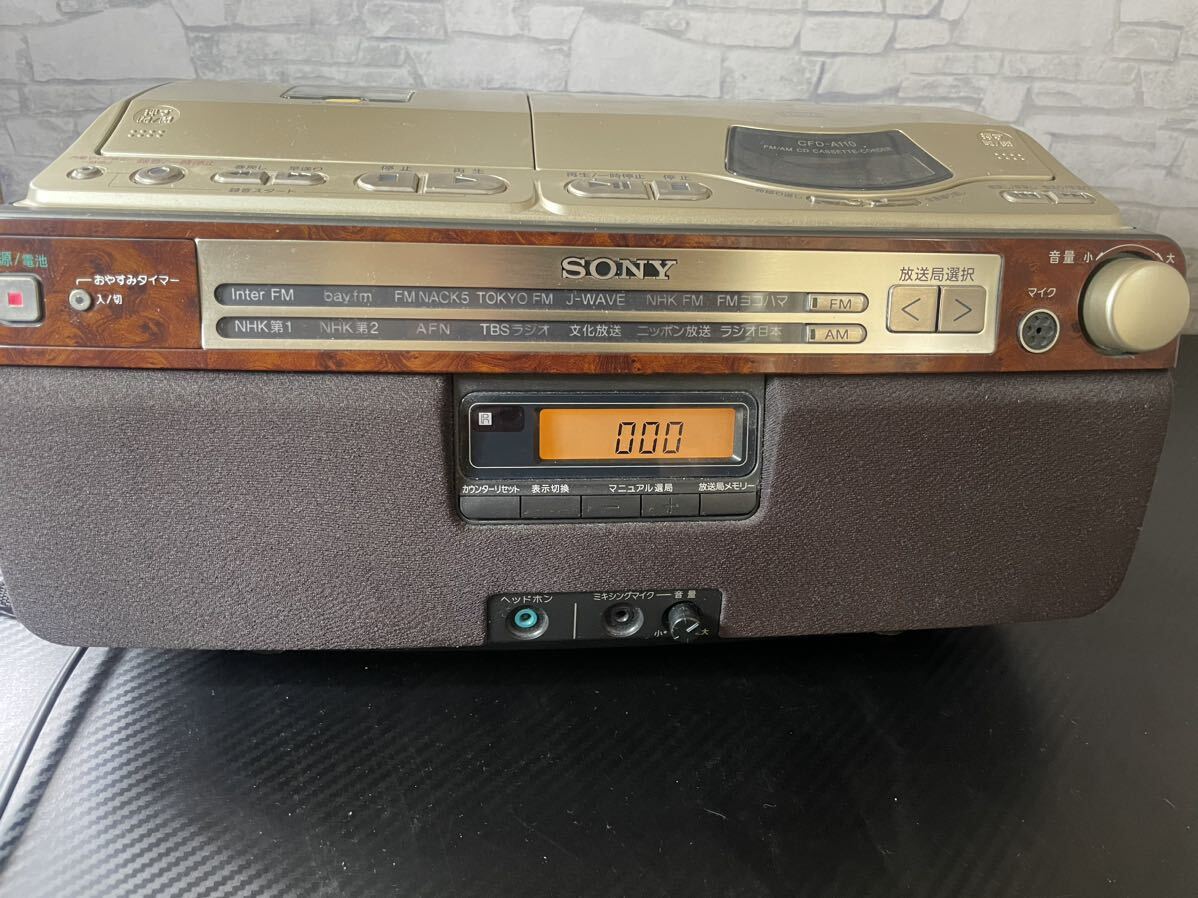 SONY Sony CFD-A110 CD radio-cassette radio CD cassette SONY Sony CFD-A110 CD radio-cassette radio CD cassette