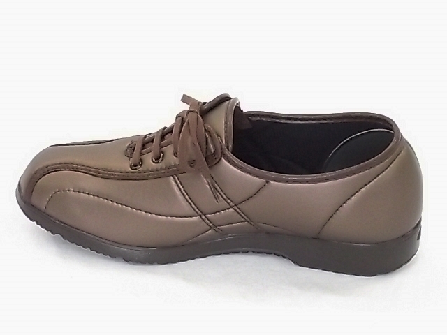  super light weight relaxation L da-326(323) 24.5cm bronze himo type fastener attaching heel ....