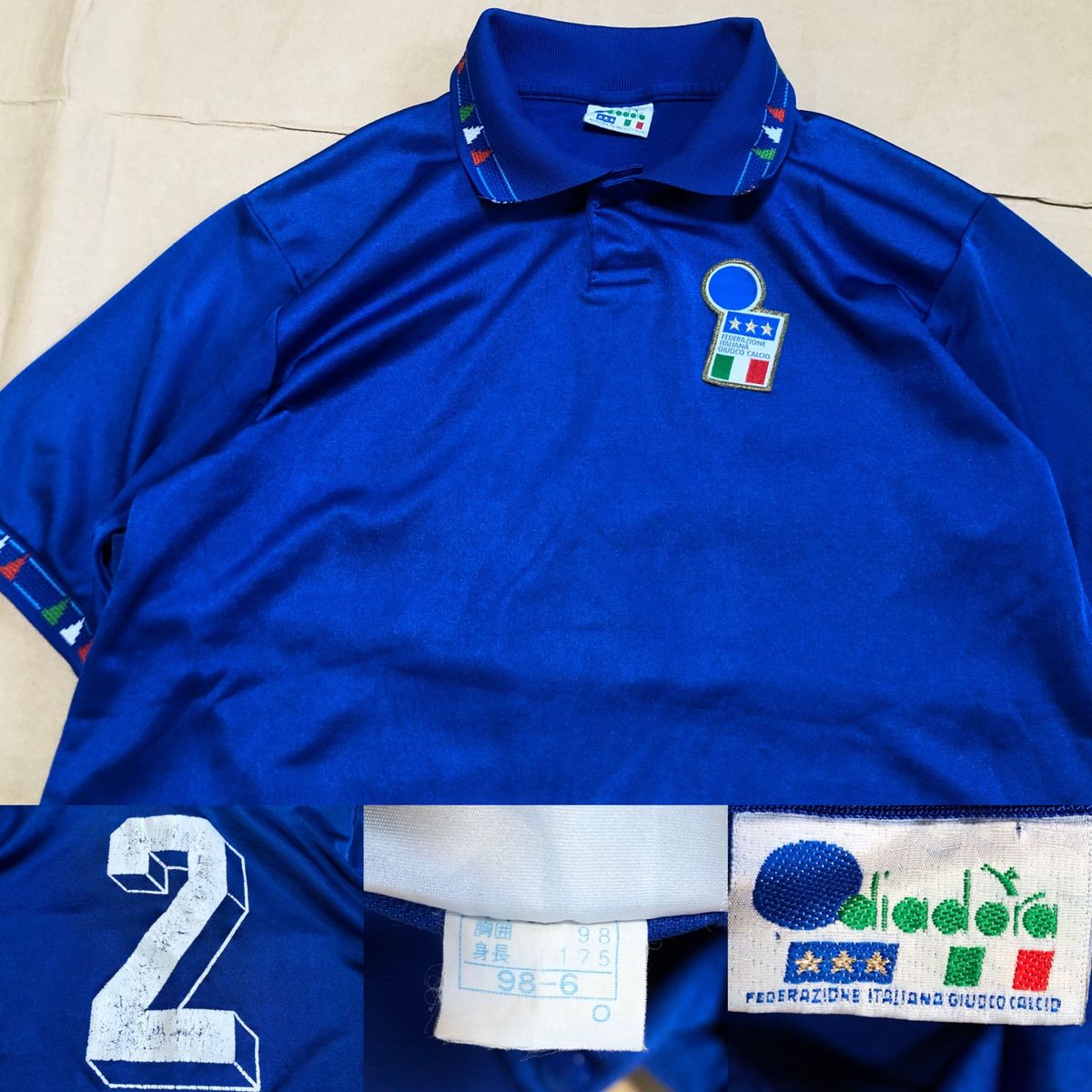 90s diadora イタリア代表 ユニフォーム 青 サッカー ウェア 90s diadora イタリア代表 ユニフォーム 青 サッカー ウェア
