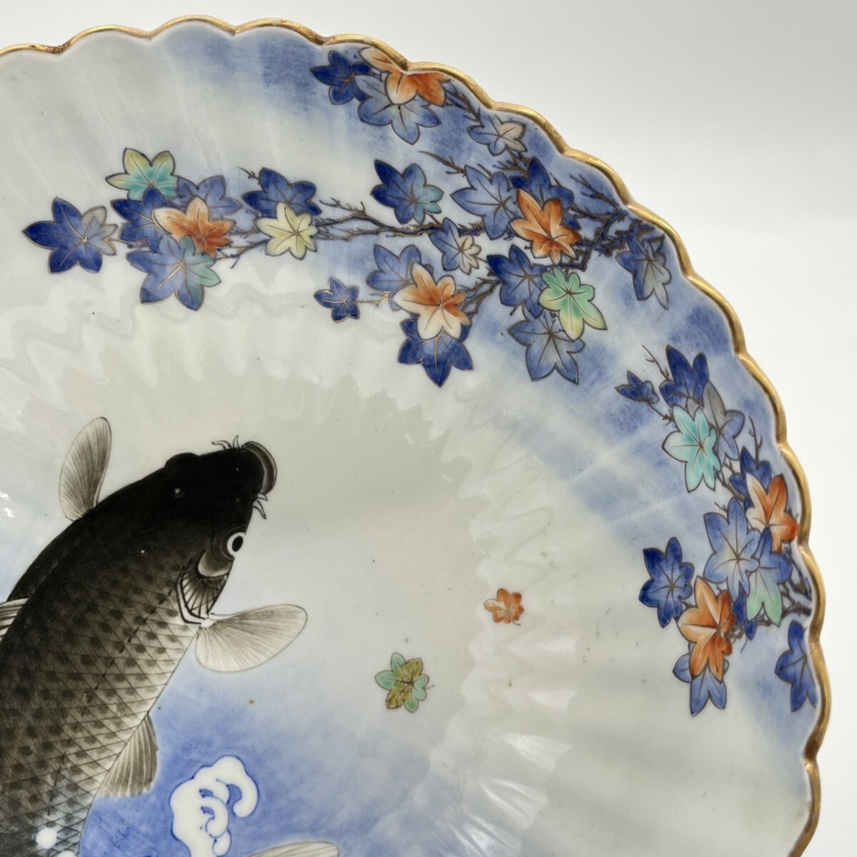 香蘭社 オールド 染付鯉図 大鉢 有田焼(その他)|売買された 香蘭社 オールド 染付鯉図 大鉢 有田焼(その他)|売買された