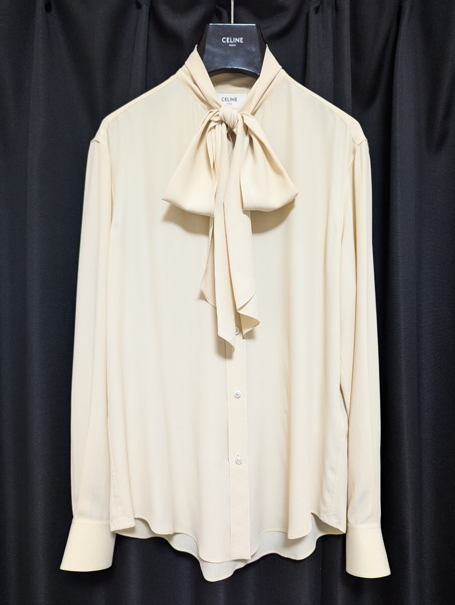 Bibian 比比昂 - 新品 CELINE ラヴァリエ シャツ 39 シルク Bibian 比比昂 - 新品 CELINE ラヴァリエ シャツ 39 シルク