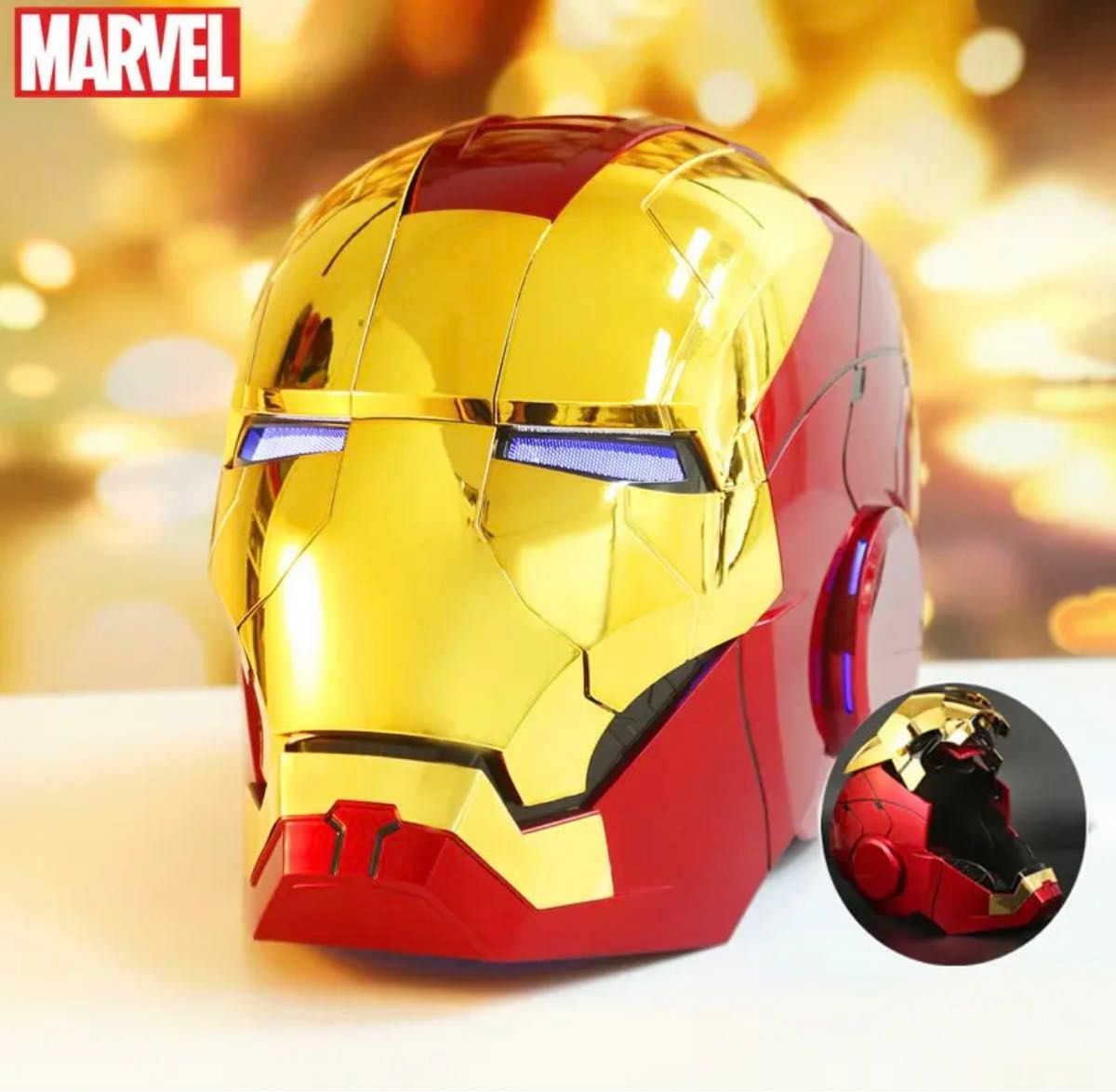 アイアンマンヘルメット自動開閉 音声認識開閉可能 AUTOKING アイアンマンヘルメット自動開閉 音声認識開閉可能 AUTOKING
