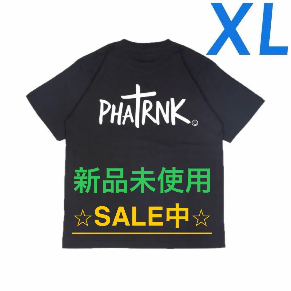 新品】PHATRNK ファットランク BASIC BACK LOGO TEE ブラック 新品】PHATRNK ファットランク BASIC BACK LOGO TEE ブラック