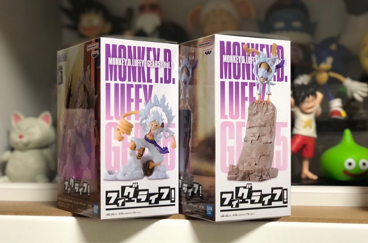 未開封】 ワンピース フィグライフ フィギュア 2個 モンキー・D 未開封】 ワンピース フィグライフ フィギュア 2個 モンキー・D