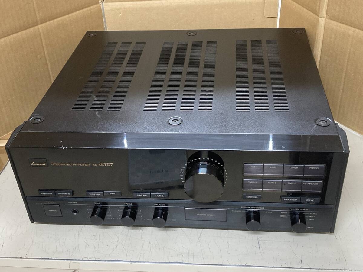 ■SANSUI■160W+160W/インテグレーテッドDCアンプ■AU-α707■中古■　★即決★