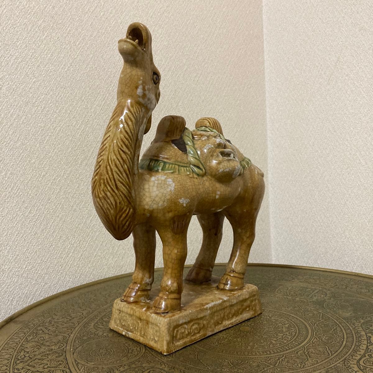中国美術 唐三彩 駱駝傭 陶器置物 ラクダ らくだ 古玩 中国美術 唐三彩 駱駝傭 陶器置物 ラクダ らくだ 古玩