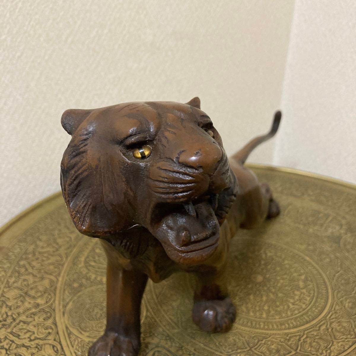 鉄製 虎 置物 幅46㌢ ビンテージ オブジェ 寅〈検 ブロンズ 銅器 鉄製 虎 置物 幅46㌢ ビンテージ オブジェ 寅〈検 ブロンズ 銅器