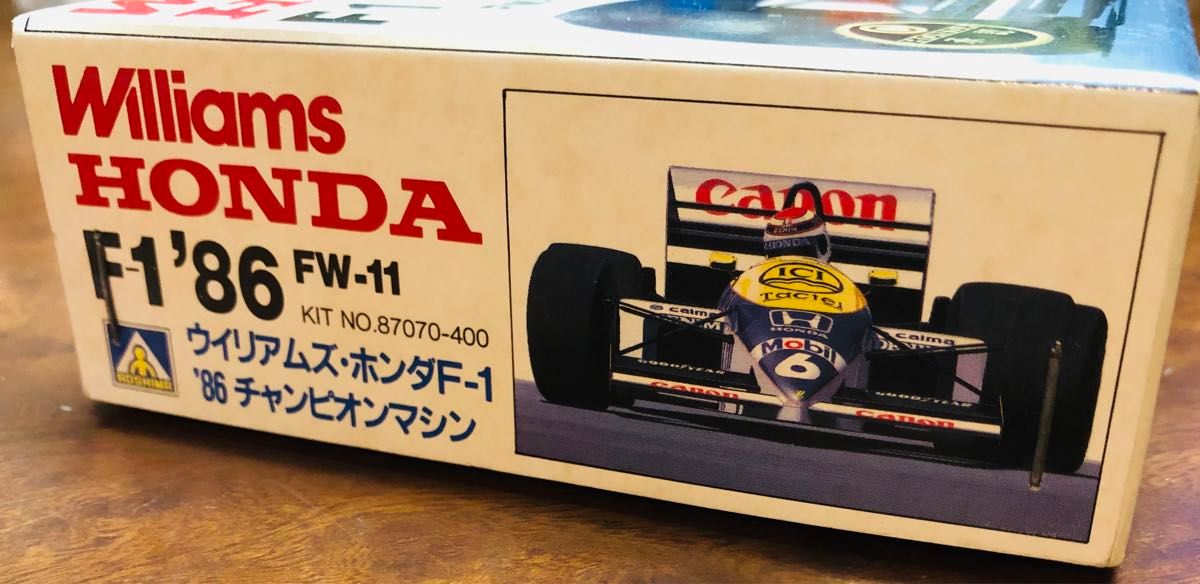 プラモデル アオシマ ウィリアムズホンダF1 FW11 1986 プラモデル アオシマ ウィリアムズホンダF1 FW11 1986