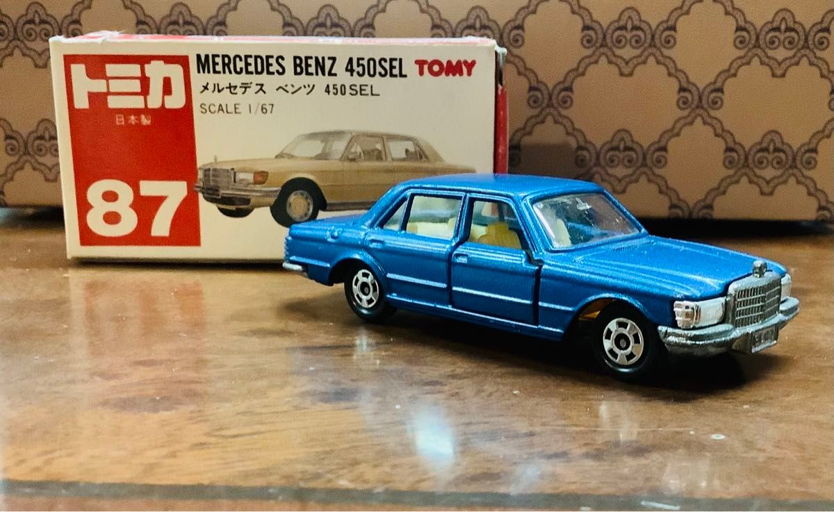 ミニカー トミカ 赤箱 メルセデスベンツ 450SEL TOMY BENZ 白 ミニカー トミカ 赤箱 メルセデスベンツ 450SEL TOMY BENZ 白