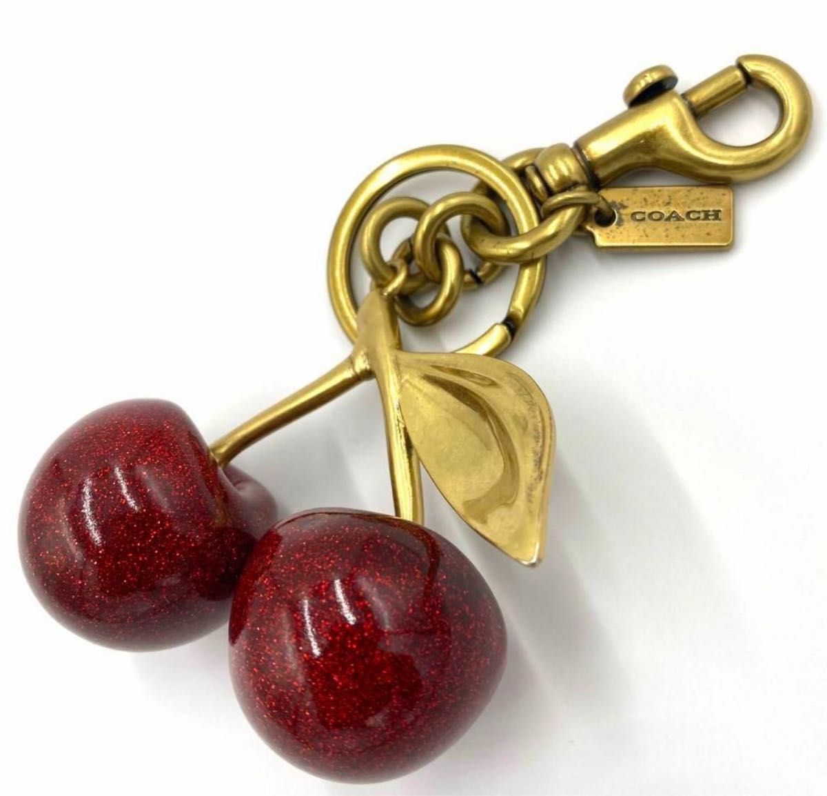 COACH コーチチェリー さくらんぼキーホルダー キーリング COACH コーチチェリー さくらんぼキーホルダー キーリング