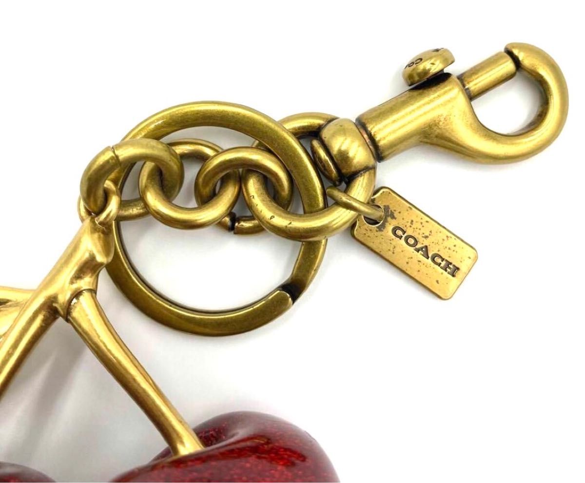 COACH コーチチェリー さくらんぼキーホルダー キーリング COACH コーチチェリー さくらんぼキーホルダー キーリング