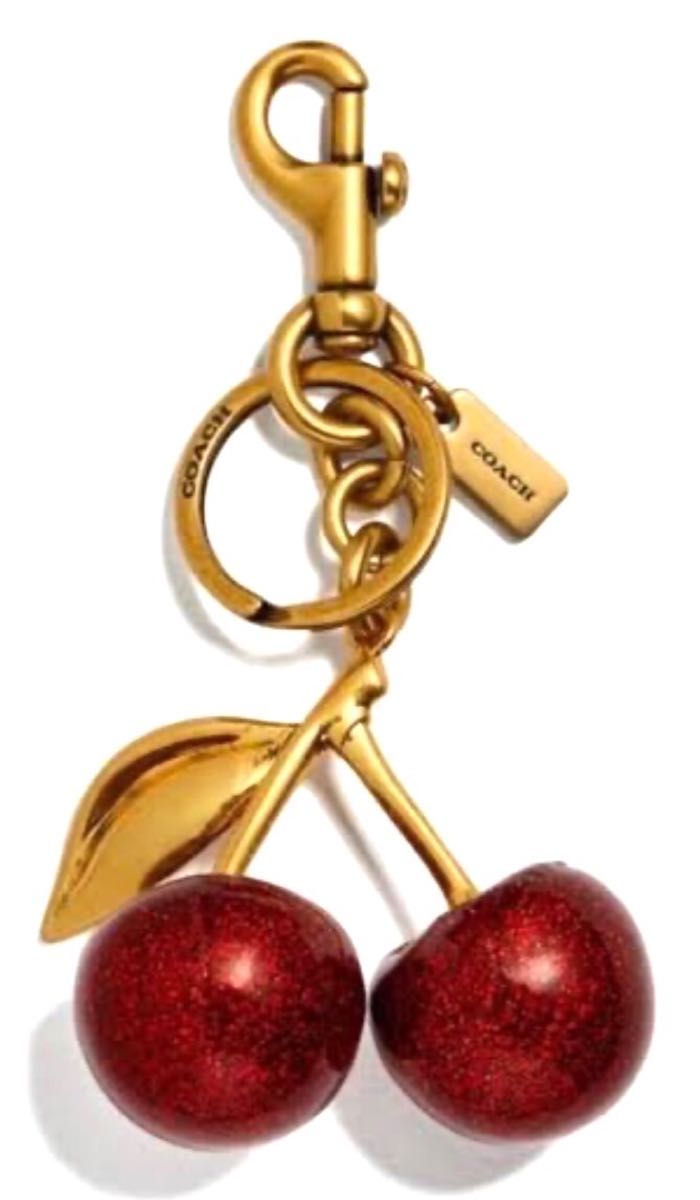 COACH コーチチェリー さくらんぼキーホルダー キーリング COACH コーチチェリー さくらんぼキーホルダー キーリング