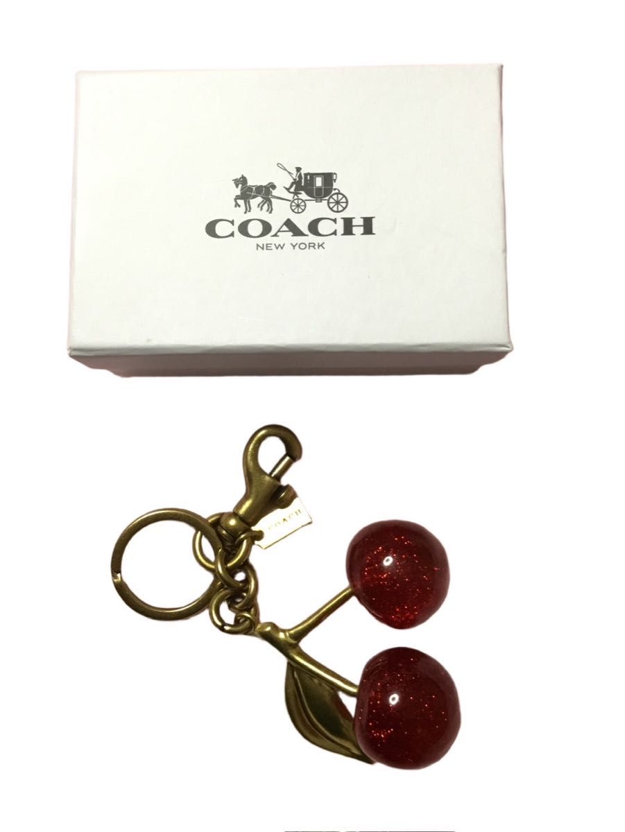 COACH コーチチェリー さくらんぼキーホルダー キーリング COACH コーチチェリー さくらんぼキーホルダー キーリング