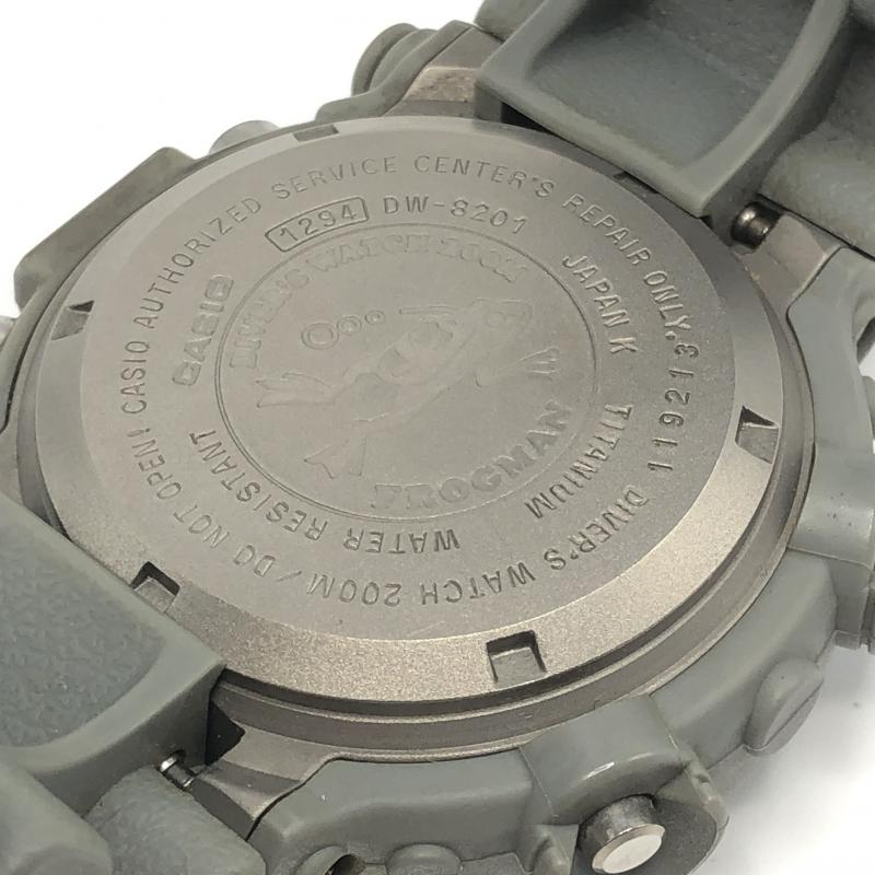 【中古】CASIO G-SHOCK FROGMAN DW-8201 腕時(shí)計(jì) グレー カシオ ジーショック フロッグマン[240017596259]
