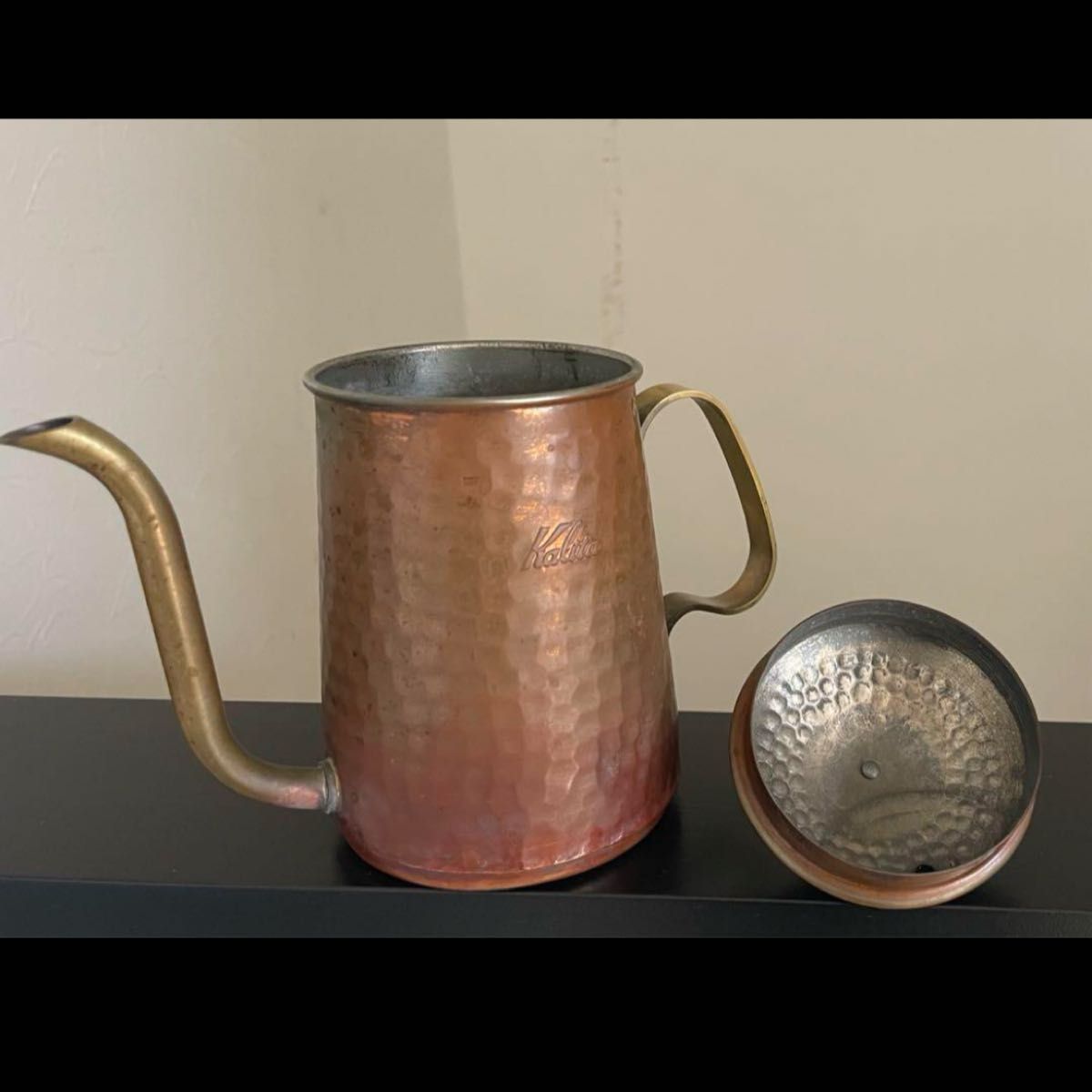 カリタ 600ml コーヒーポット 銅ケトル 銅 kalita アンティーク カリタ 600ml コーヒーポット 銅ケトル 銅 kalita アンティーク