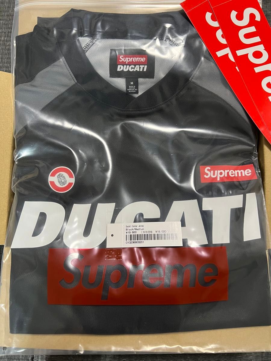 M】Supreme Ducati Soccer Jersey Black シュプリーム M】Supreme Ducati Soccer Jersey Black シュプリーム