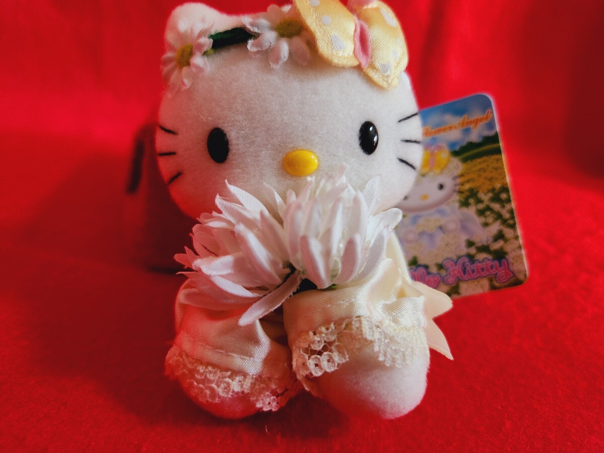 サンリオ ハローキティ フラワーエンジェル マスコット ぬいぐるみ　sanrio　キティちゃん　 ボールチェーン　ストラップ