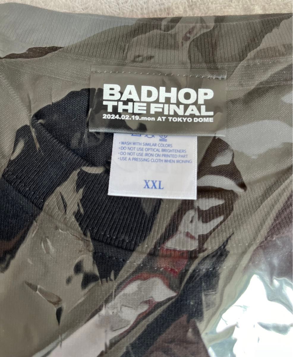 新品】BADHOP THE FINAL オフィシャルグッズ Tシャツ XXL バッド 新品】BADHOP THE FINAL オフィシャルグッズ Tシャツ XXL バッド