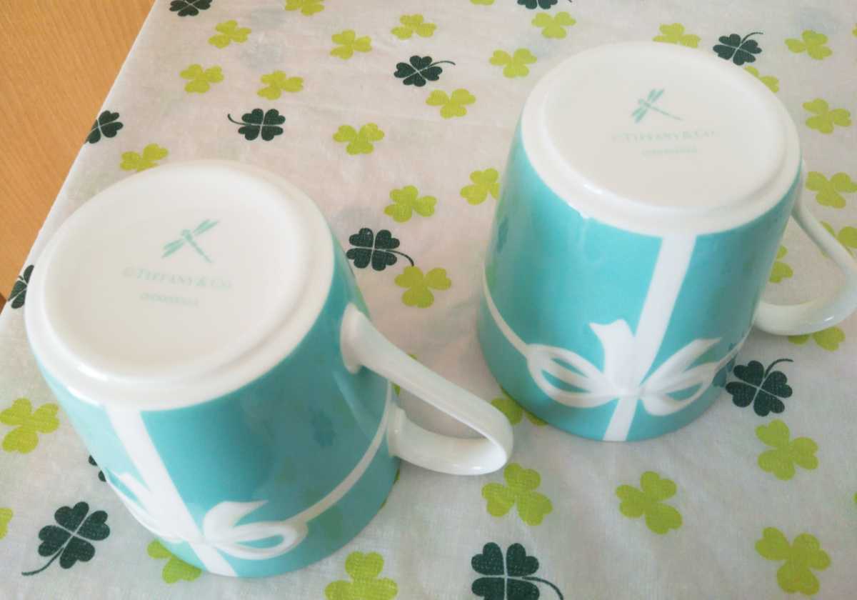 ティファニー TIFFANY&Co ブルーボックス マグカップ リボン ティファニー TIFFANY&Co ブルーボックス マグカップ リボン