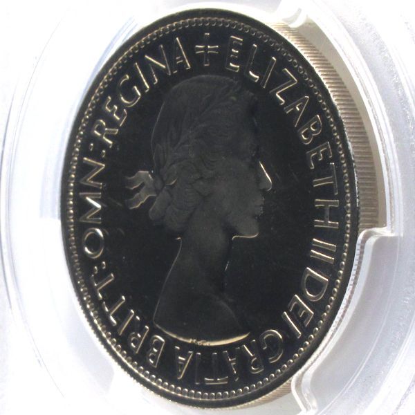 1円開始 高鑑定』1953年 イギリス ハーフクラウン(1/2 クラウン