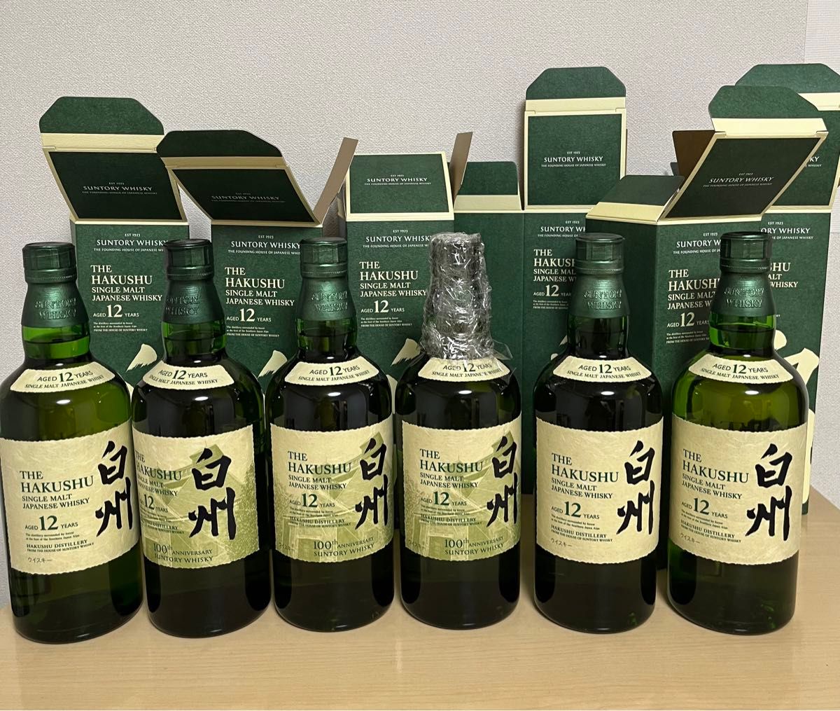 新品未使用品 白州12年 6本セット カートン付き 100周年記念 新品未使用品 白州12年 6本セット カートン付き 100周年記念