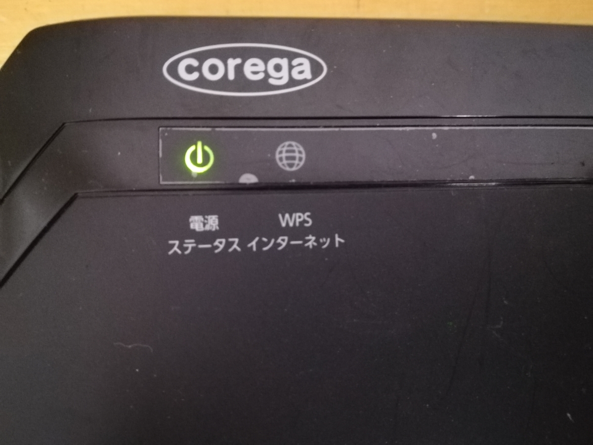 ☆Corega CG-WFR600 通電のみ確認　返品可　中古　送料着払い　茨城より発送_画像5