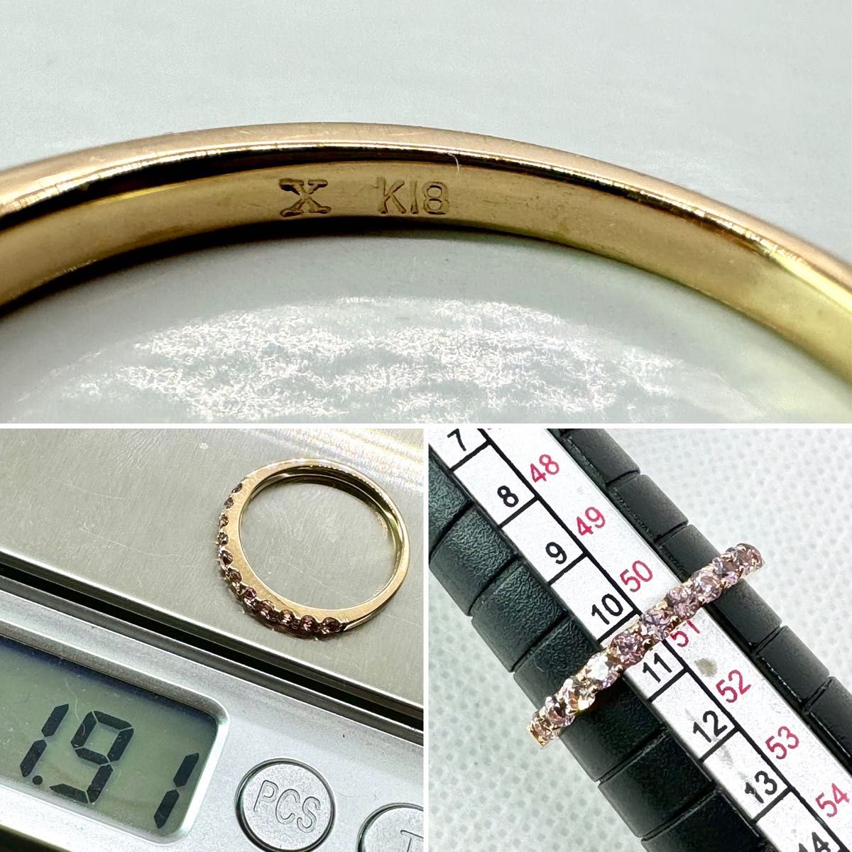 現行品 ビズー エマ K18PG シャンパンガーネットリング bizoux 現行品 ビズー エマ K18PG シャンパンガーネットリング bizoux