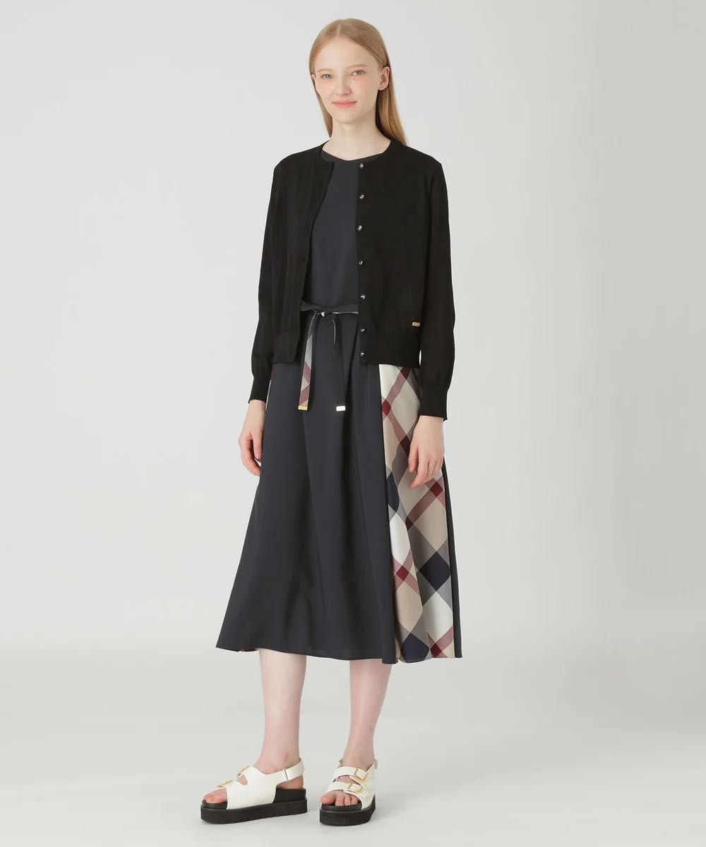 ブルーレーベルクレストブリッジ サイドチェックワンピース ブルーレーベルクレストブリッジ サイドチェックワンピース