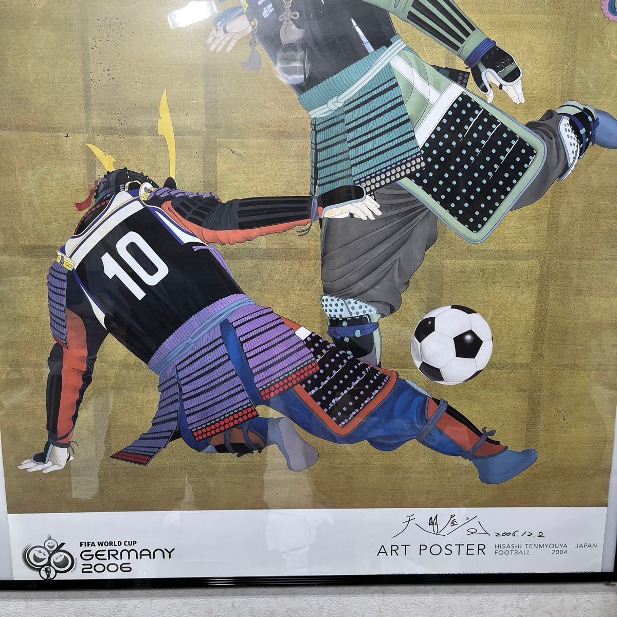 天明屋尚 蹴球之図 アートポスター 2006 FIFA ドイツ サッカー 天明屋尚 蹴球之図 アートポスター 2006 FIFA ドイツ サッカー