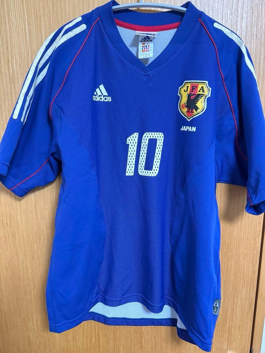 adidas 2002 サッカー 日本代表 ユニフォーム 10番 中村俊輔 2002 日本代表ユニフォーム adidas 中村俊輔 10番 Lサイズ
