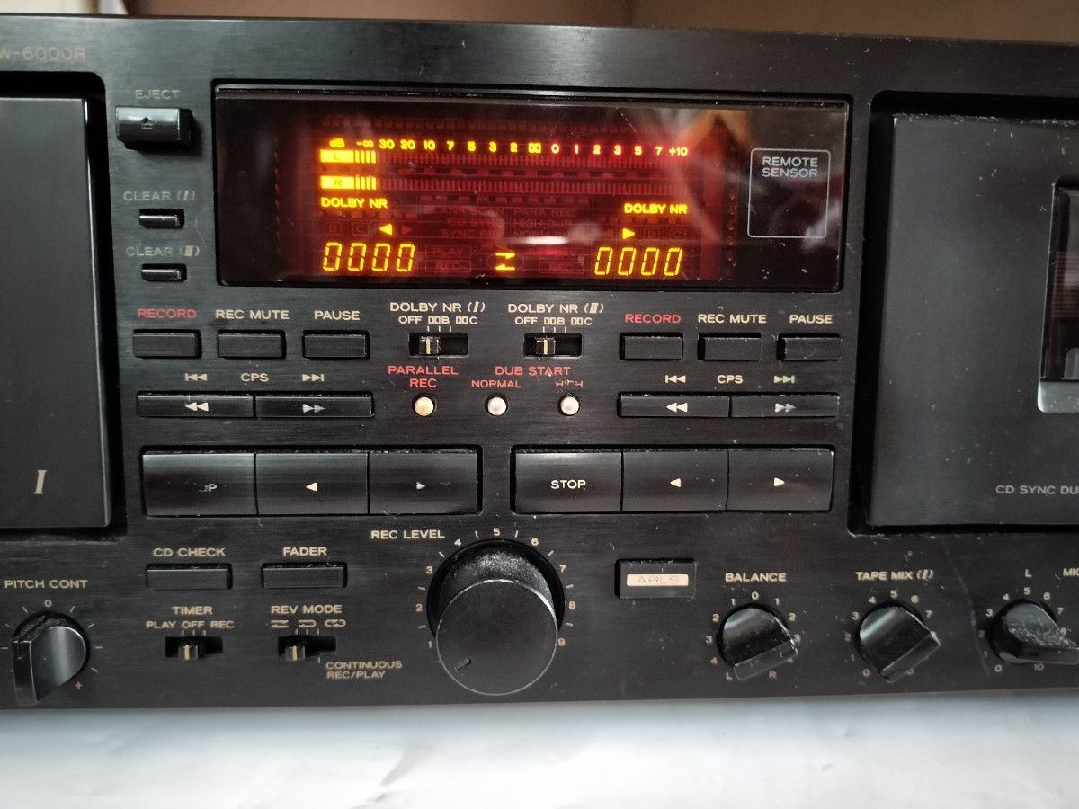 TEACダブルオートリバースカセットデッキW-6000R DOLBY HX-PRO TEACダブルオートリバースカセットデッキW-6000R DOLBY HX-PRO