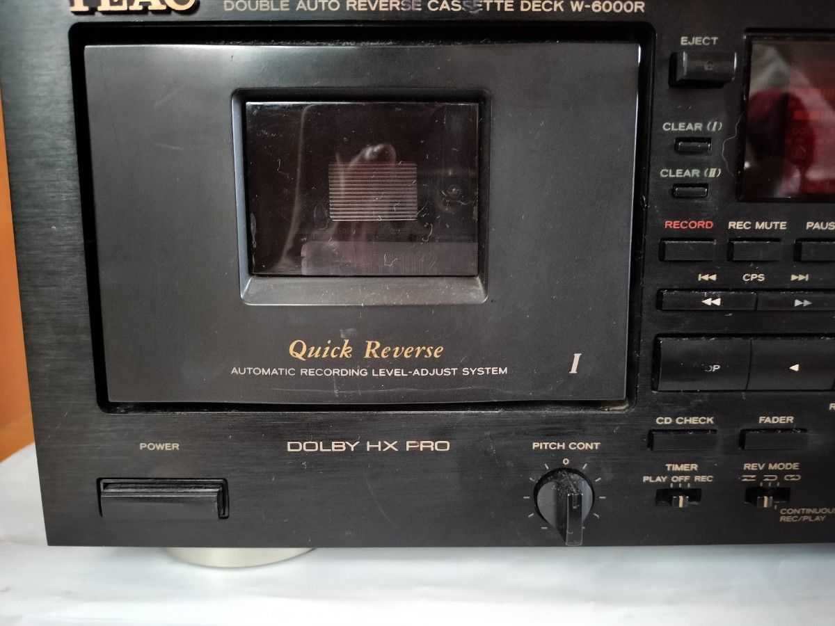 TEACダブルオートリバースカセットデッキW-6000R DOLBY HX-PRO TEACダブルオートリバースカセットデッキW-6000R DOLBY HX-PRO