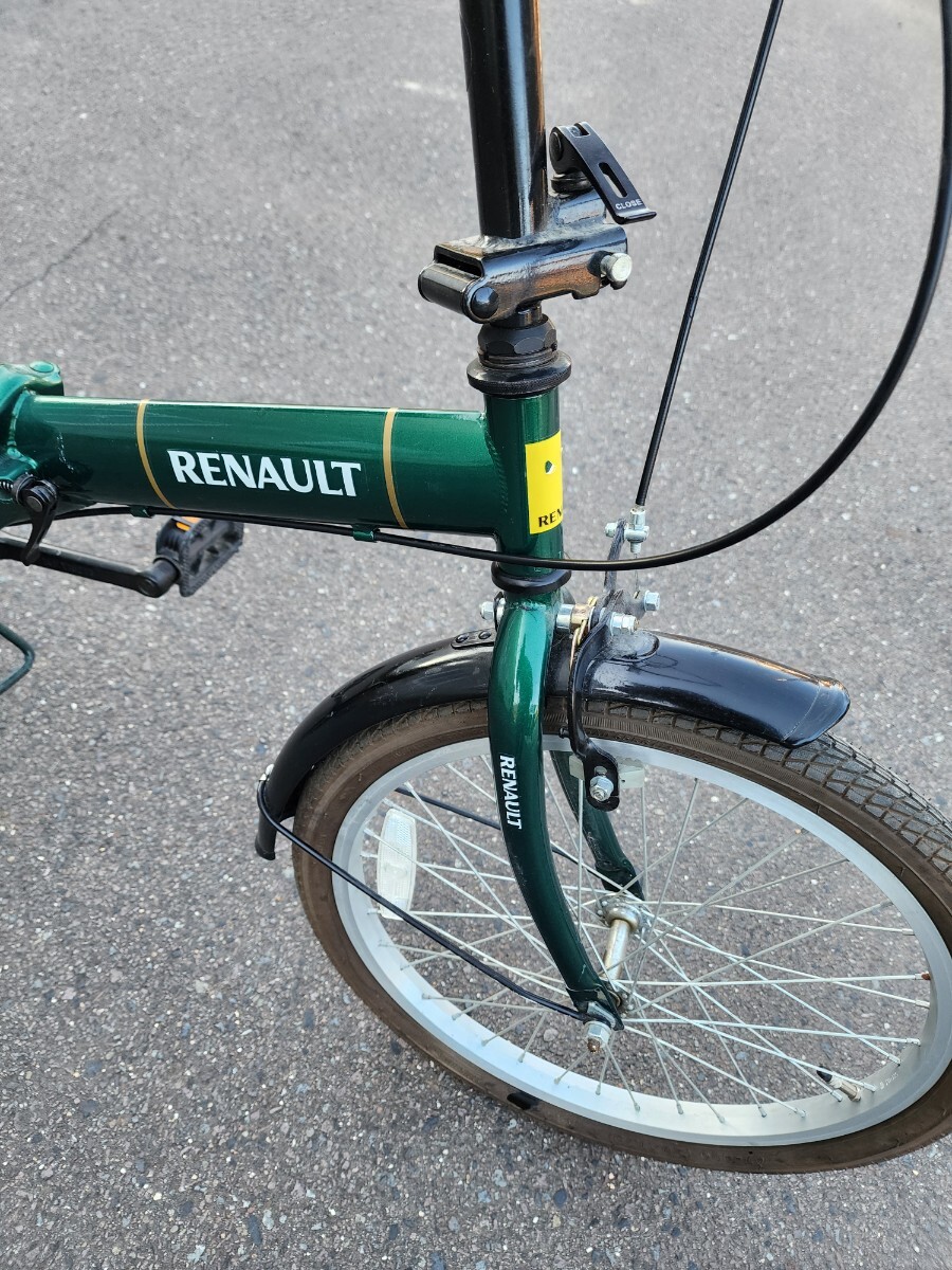 RENAULT 折りたたみ自転車 緑 20インチ ルノー(20インチ RENAULT 折りたたみ自転車 緑 20インチ ルノー(20インチ