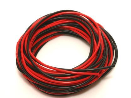 core line diameter 2.5mm*10AWG very thick silicon cable red black 50cm set 