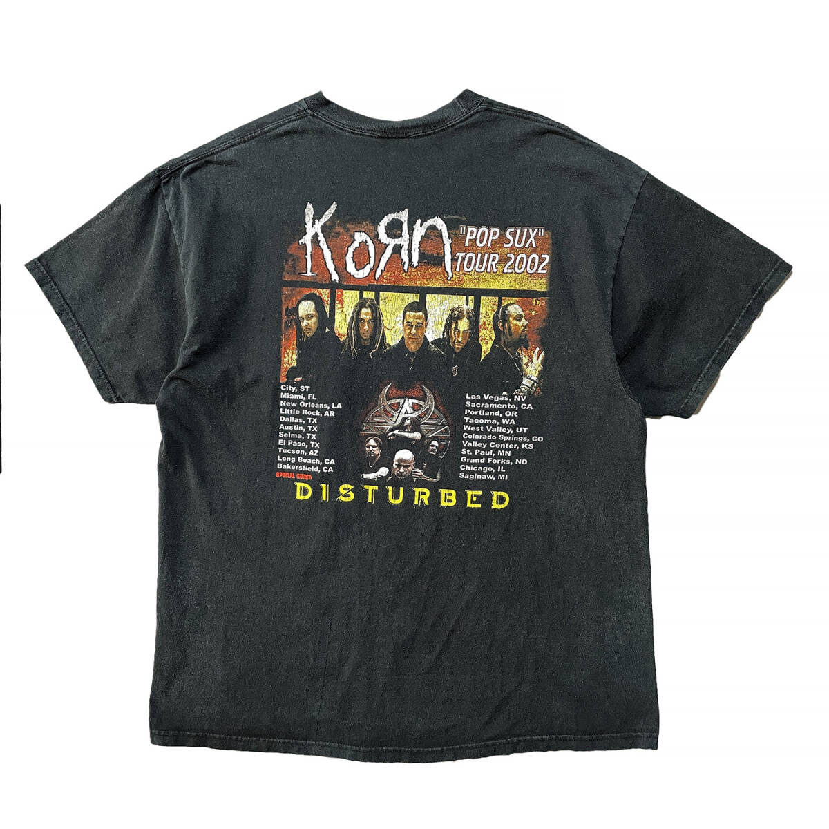 00S KORN DISTURBED ヴィンテージ アンタッチャブル ロック T 00S KORN DISTURBED ヴィンテージ アンタッチャブル ロック T