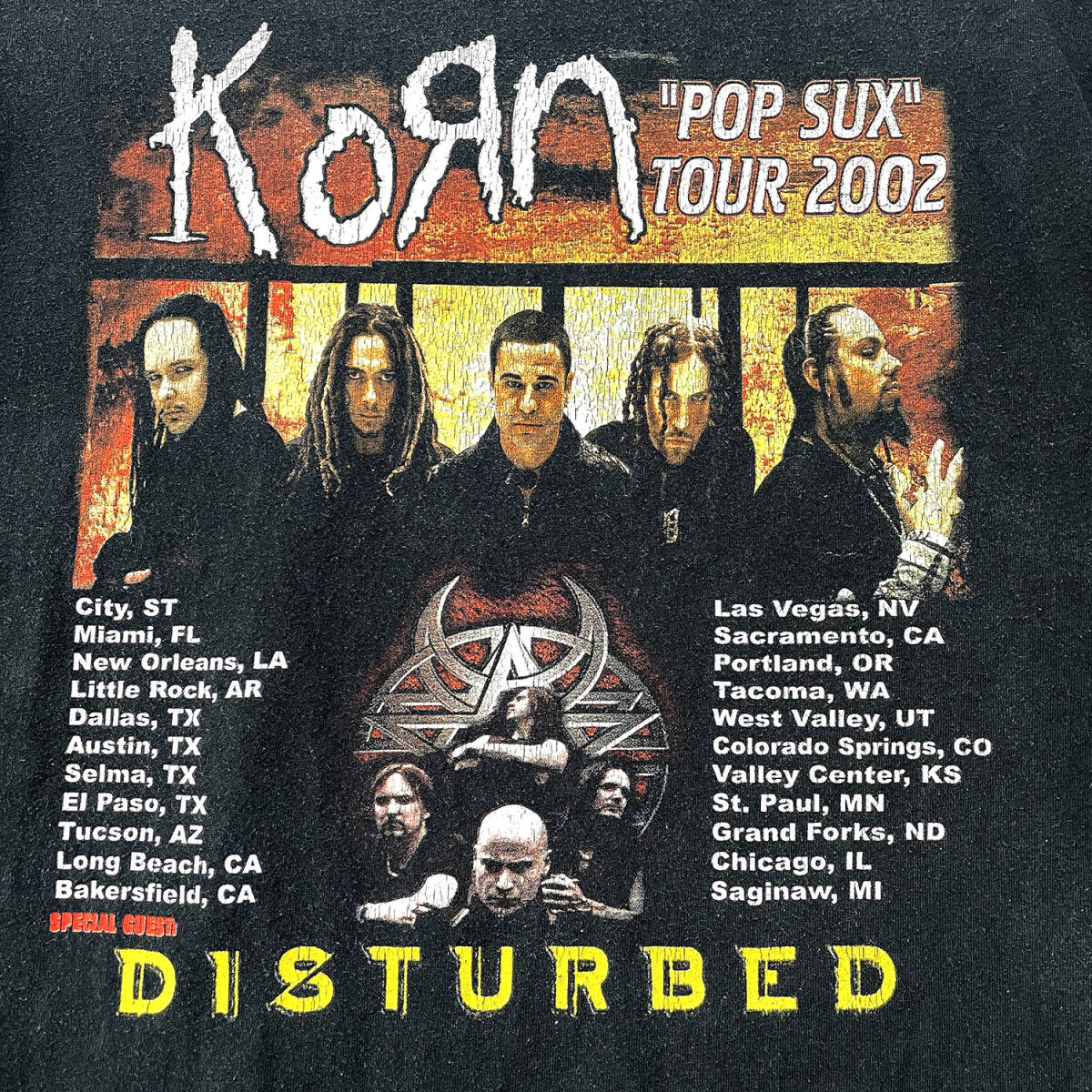 00S KORN DISTURBED ヴィンテージ アンタッチャブル ロック T 00S KORN DISTURBED ヴィンテージ アンタッチャブル ロック T