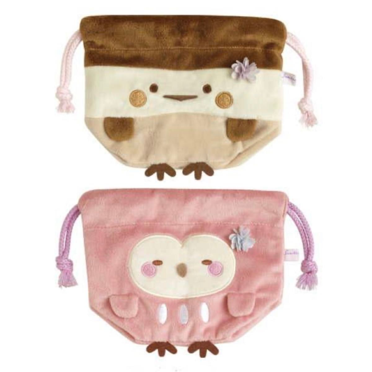 FREE ! やわらか マスコット ぬいぐるみ ミニ巾着 15点セット すみっコぐらし 】ぬいぐるみミニ巾着 すずめ&ふくろう|Yahoo