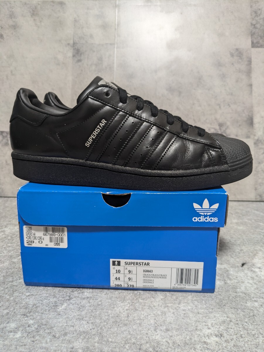 美品 adidas アディダス スーパースター SUPERSTAR ブラック 美品 adidas アディダス スーパースター SUPERSTAR ブラック