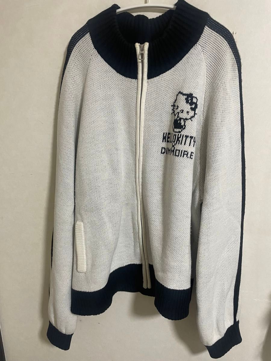 HELLO KITTY×DimMoire】ニットジャージトップス【White】 HELLO KITTY×DimMoire】ニットジャージトップス【White】