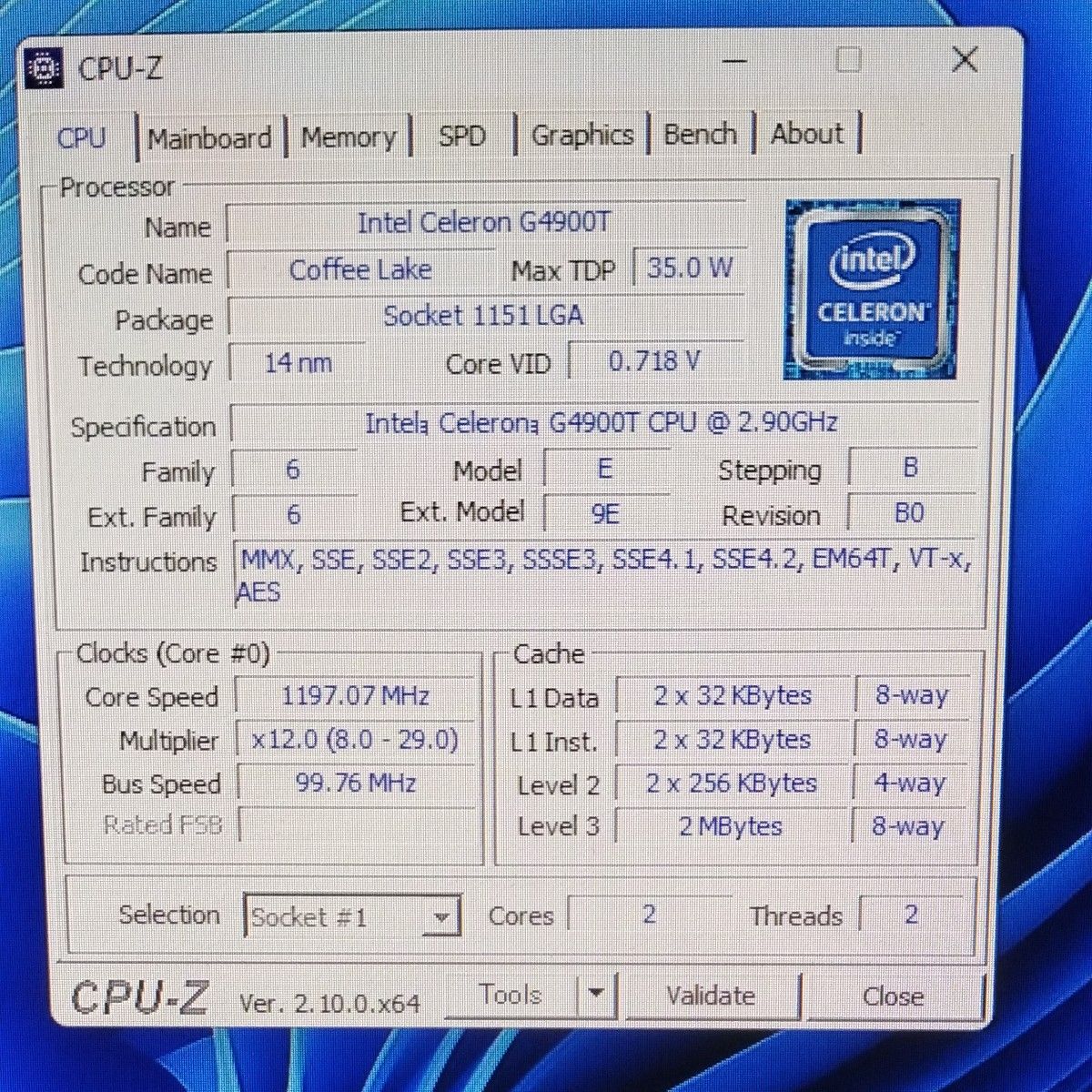 DELL Optiplex 3060 Micro Celeron G4900T DDR4 8GB M 2 SSD DELL Optiplex 3060 Micro Celeron G4900T DDR4 8GB M 2 SSD