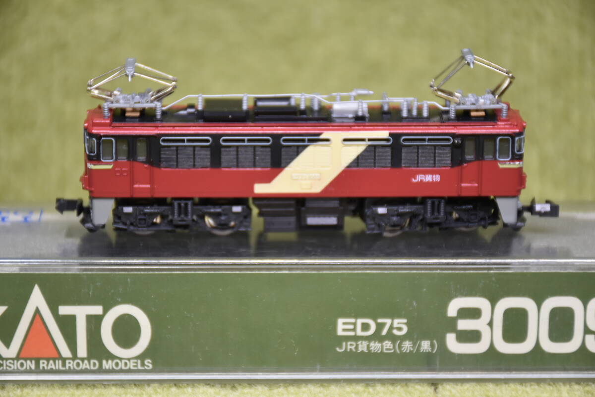 KATO ED75 3009-5 JR貨物色(赤/黒) KATO 3009-5 ED75 JR貨物色(赤/黒)