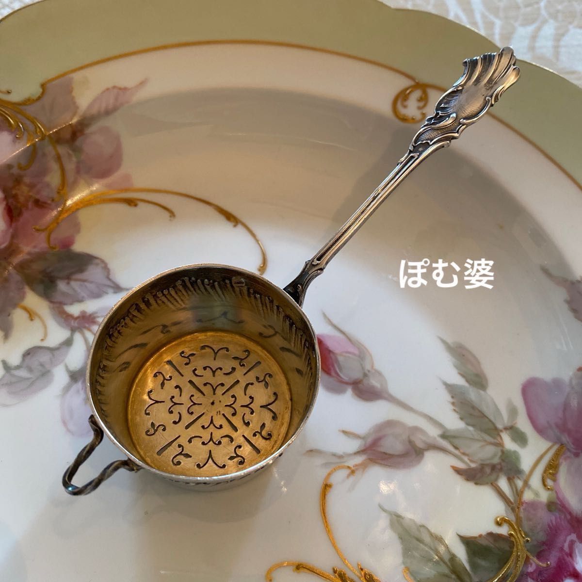 フランス製】純銀 スターリング/スプーン6本+揃いのティー フランス製】純銀 スターリング/スプーン6本+揃いのティー