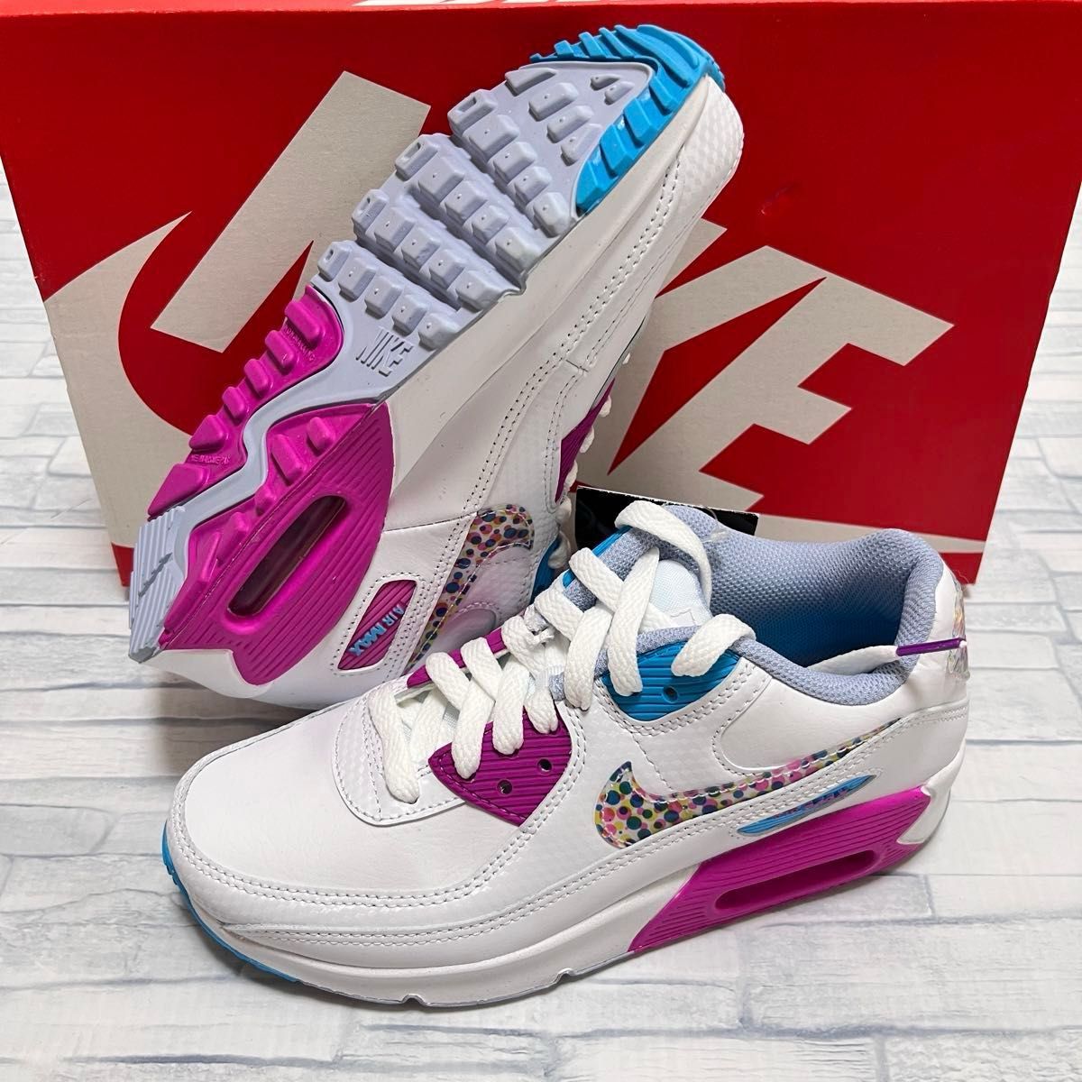 NIKE AIR MAX 90 LTR SE GS ナイキ エアマックス90 マルチカラー NIKE AIR MAX 90 LTR SE GS ナイキ エアマックス90 マルチカラー